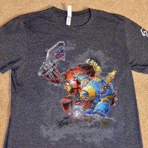 Warmachine Juggernaut Young Adult Medium Gray Short Sleeve T-shirt